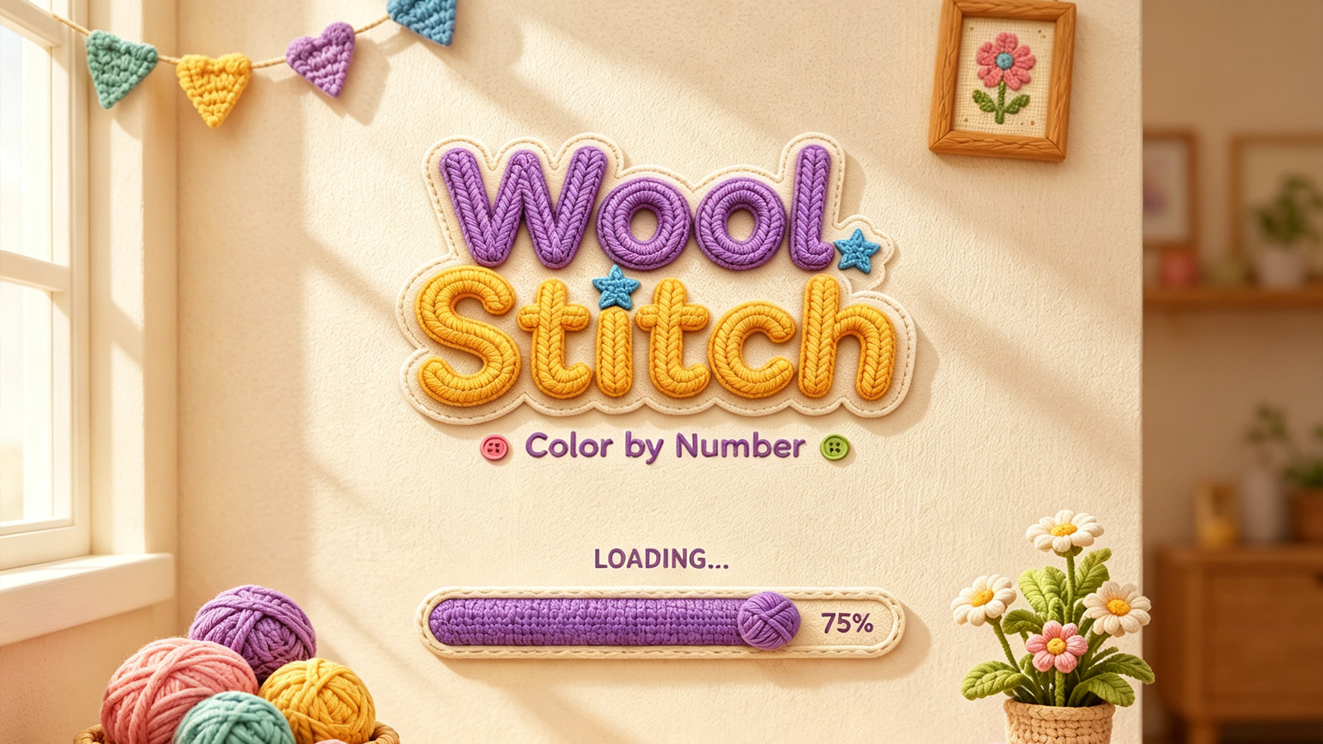 Wool Stitch: Color by Number - Featured Banner